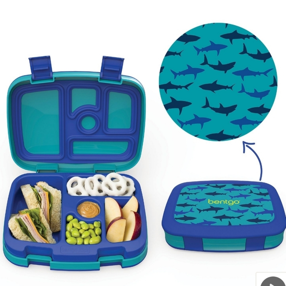 Bentgo Lunch Box with Shark Design Blue
